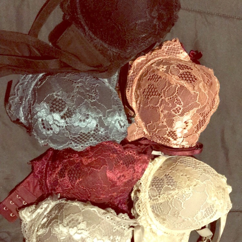 6 Pk Lace Bras
